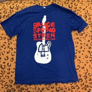 Bruce Springsteen 2012 Wrecking Ball Tour 2 Sided XL Shirt Wrigley Field Chicago